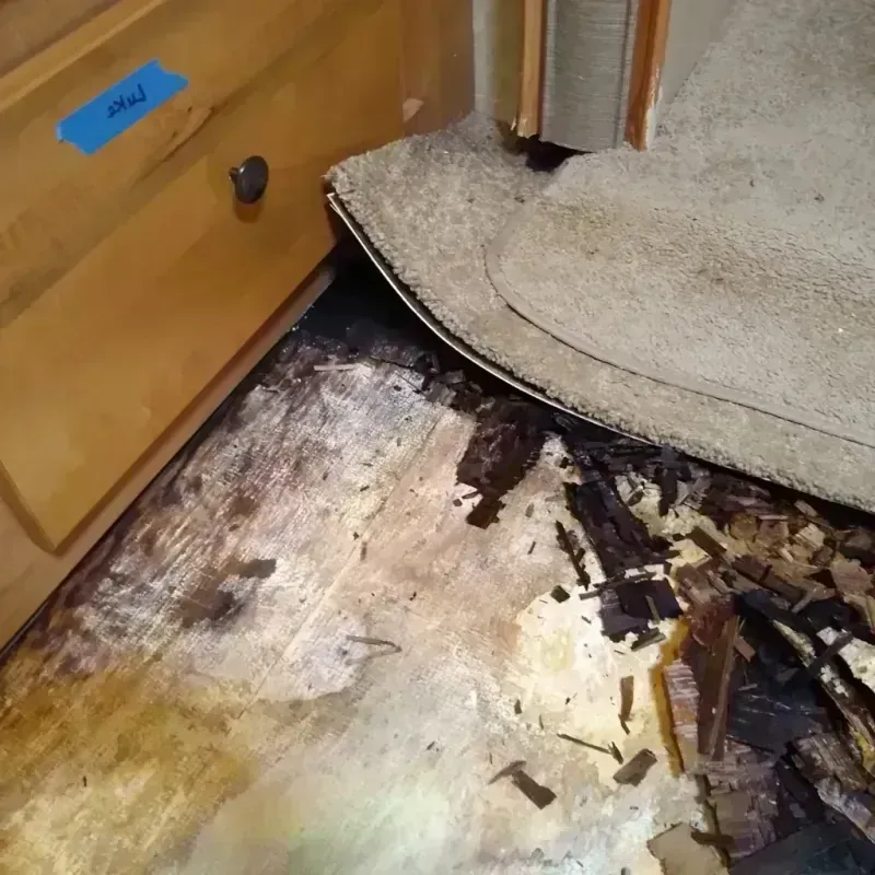 Wood Floor Water Damage in Surf City, NC